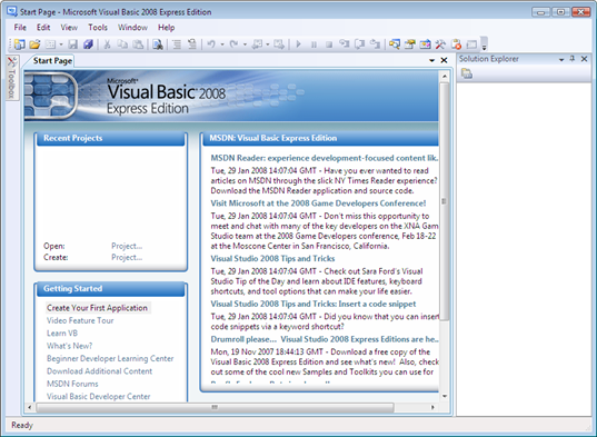 Visual Basic 2008 Express Edition