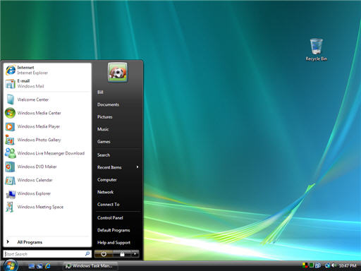 Vista Start Menu
