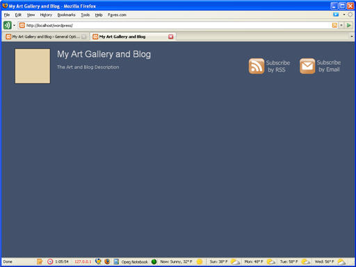 WordPress Theme Header