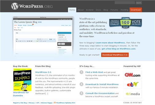 WordPress 2.5 Released