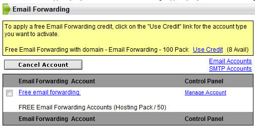 Email Forwarding